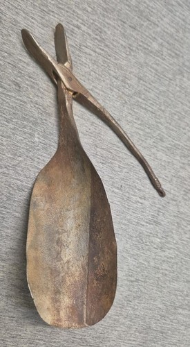 Antiker schuhlöffel mit zange - mit,
