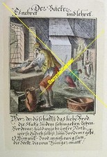 Alter kolorierter Stich