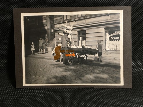 Altes foto straßenhändler - altes,