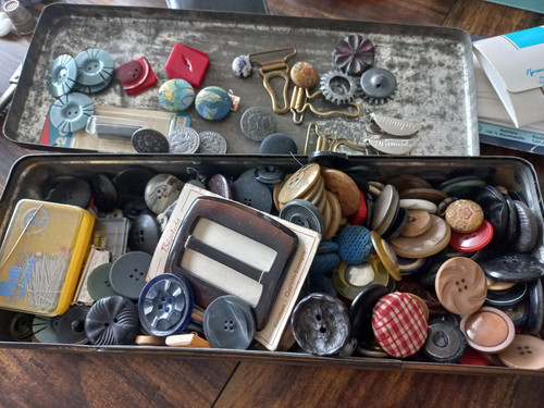 Knöpfe vintage kopf konvolut - knöpfe,