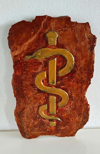 Arztsymbol dekorative platte - arztsymbol,