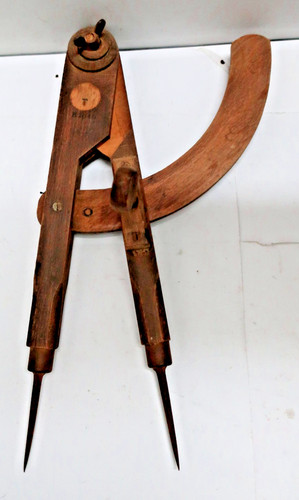 Holzzirkel anreisszirkel antik - holzzirkel,