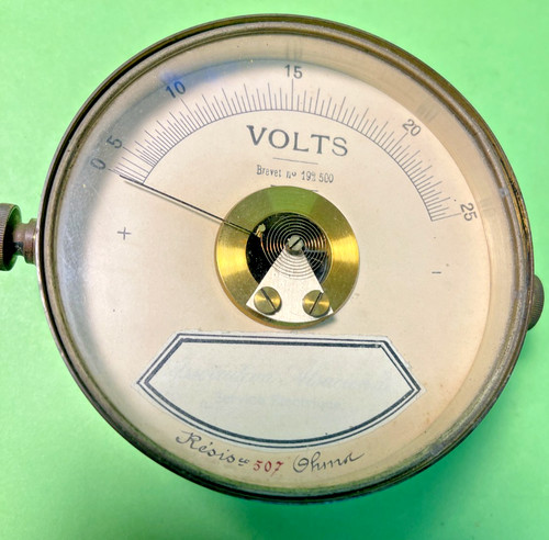 Antiker alter voltmeter volts - voltmeter,